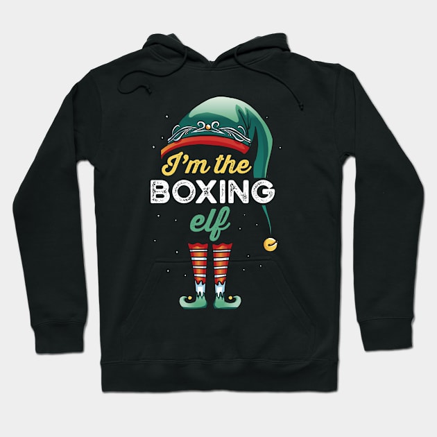 Boxing Elf Family Matching Christmas Gift Hoodie by qwertydesigns